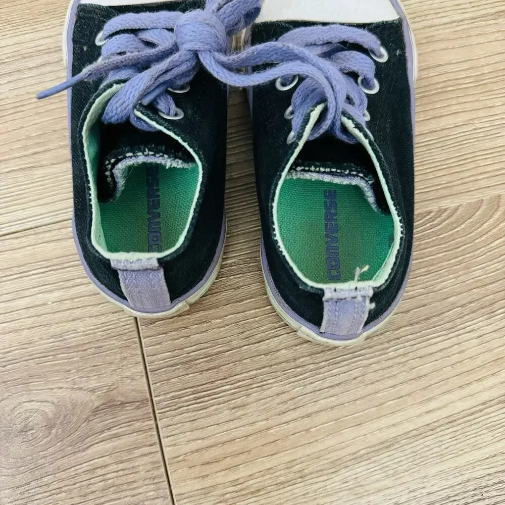 Converse All Star Black Low Top Sneakers Toddler Size 6